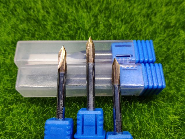 Mũi dao khắc - vát cạnh CNC - kim loại - nhôm đồng sắt thép - 4MM - CNC VN SHOP