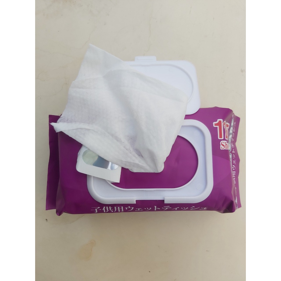 Combo 4 gói khăn ướt Queen Care 125 tờ/ Gói không mùi, không hoá chất, hàng xuất Khẩu đi Nhật Bản