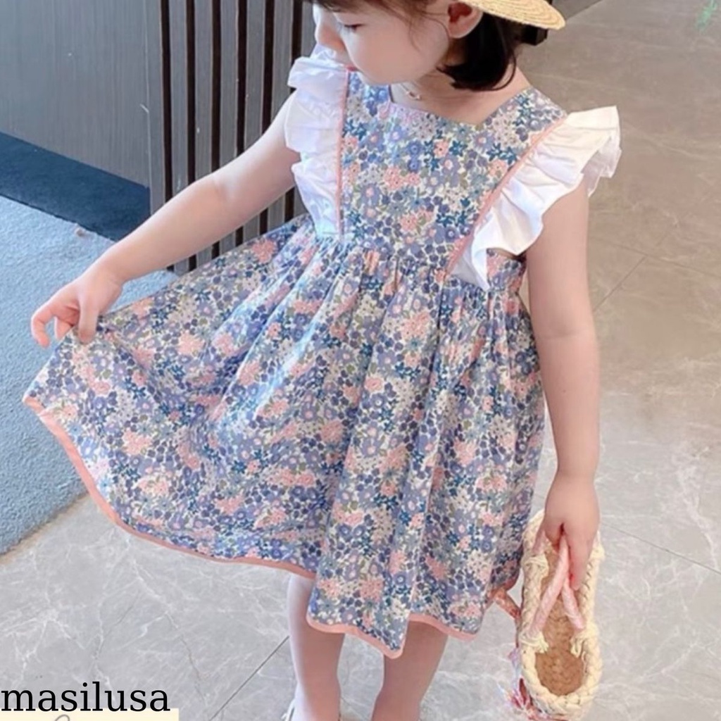 Đầm tay cánh tiện cho bé gái