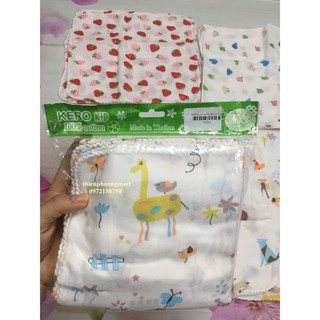 khăn sữa cho bé 10 cái/ gói, khăn sữa Kero Kid Thái Lan