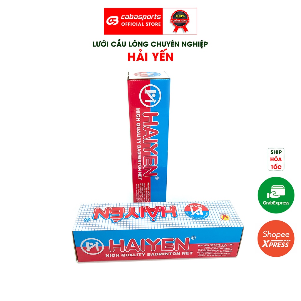 Lưới cầu lông Hải Yến tiêu chuẩn thi đấu chuyên nghiệp, lưới cầu lông gấp gọn siêu bền giá rẻ