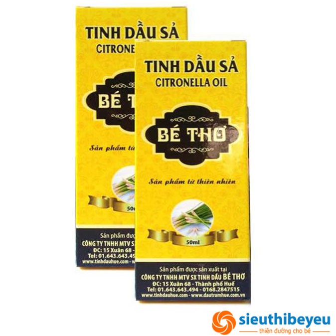 Tinh dầu sả Bé Thơ 50ml