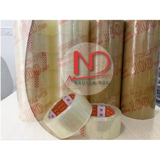 BĂNG KEO TRONG/ĐỤC 100 YARD 1KG GỒM 6 CUỘN LÕI 5LI