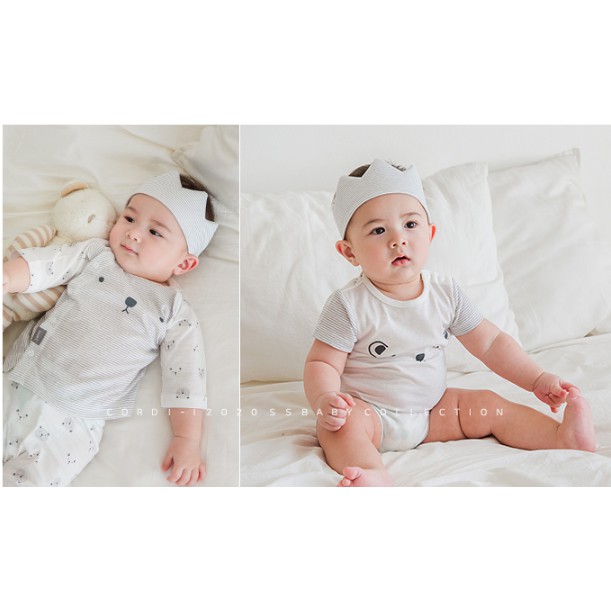 Bộ đồ lửng cotton giấy Cordi - I dành cho bé trai và bé gái từ 2 tháng tuổi