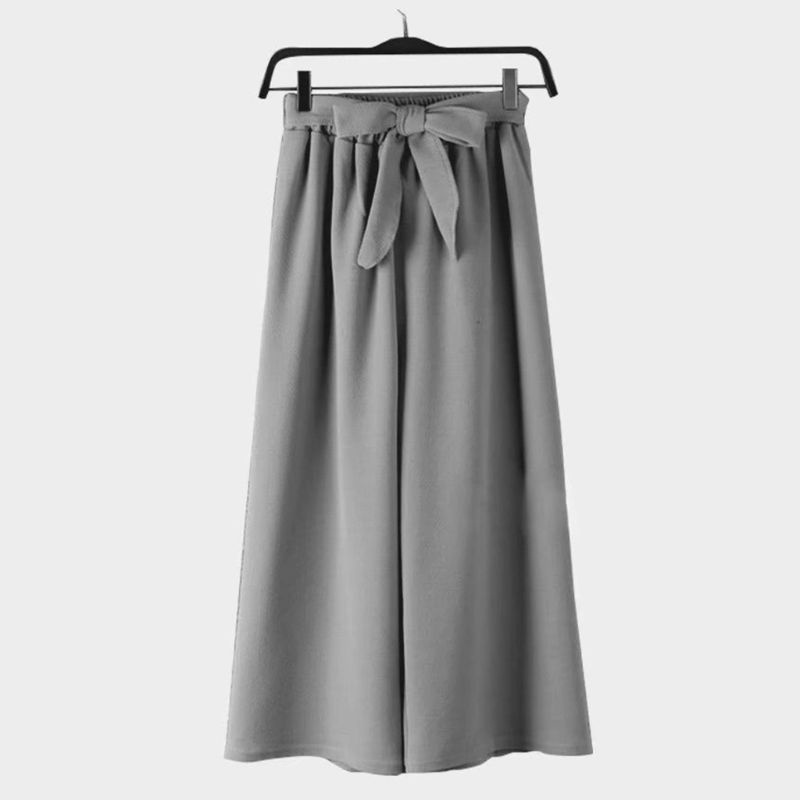 Quần Baggy Dài Dáng Rộng Suông Lưng Cao Co Giãn Màu Trơn Thời Trang Mùa Hè Cho Nữ