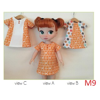 Rập giấy quần áo búp bê M9