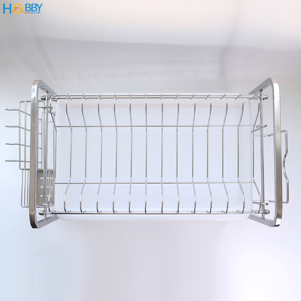 Kệ đựng chén bát 2 tầng Inox 304 cao cấp HOBBY Home Decor KC2F - tất cả trong 1 kệ chén - mẫu 2 tầng