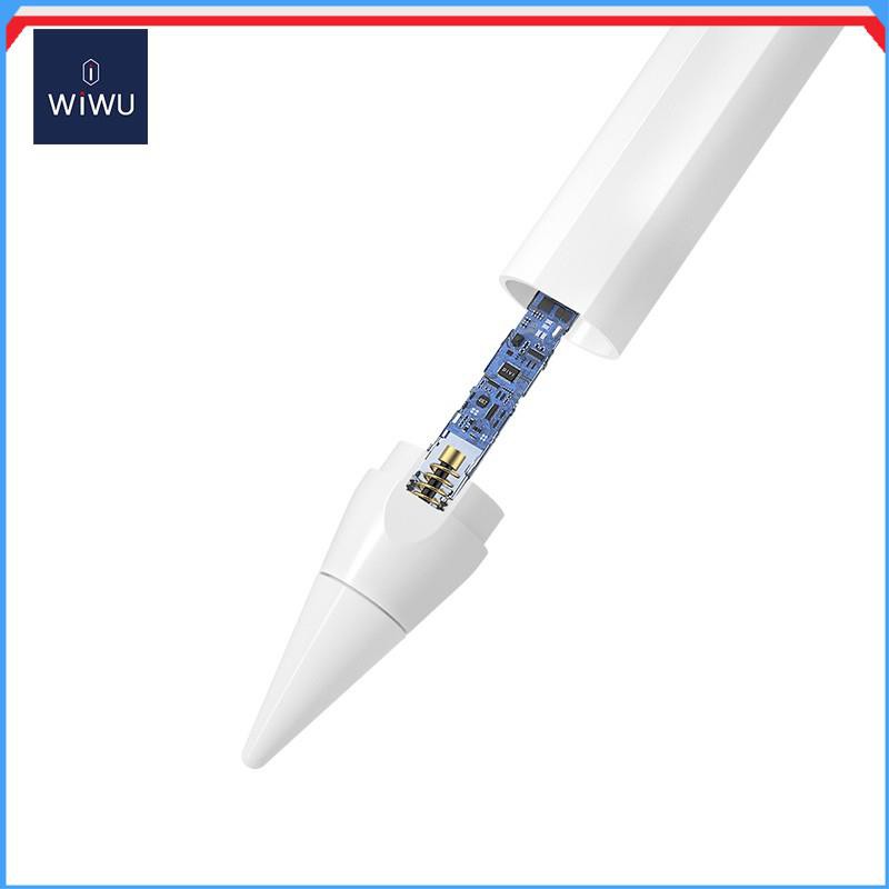 Bút Cảm Ứng WiWu Pencil Pro Cho iPad Viết Vẽ Nghiêng Hơn 60 Độ, Chống Tì Tay Như Apple Pencil, Hít Vào Ipad