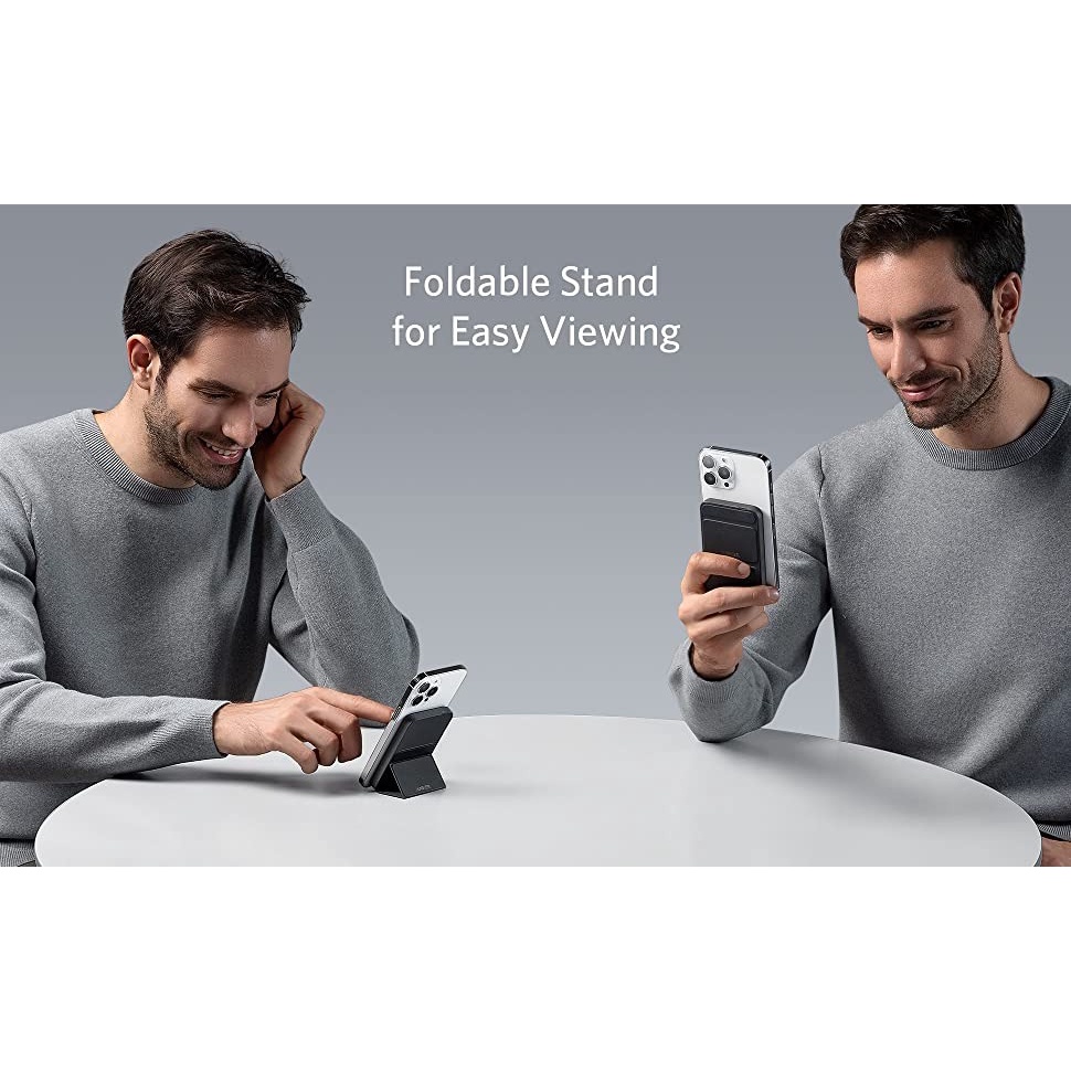 Sạc Dự Phòng Anker MagGo 622 cho điện thoại iP 12 13 Hít Từ Tính 5000mAh