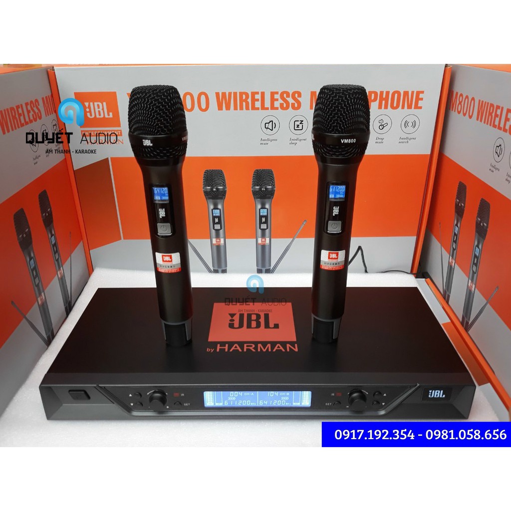 Micro không dây JBL VM800  tự ngắt - gia tốc - 6 số