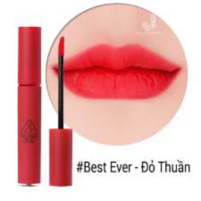 💄Son 3CE Velvet Lip Tint màu Best Ever - Đỏ thuần💄