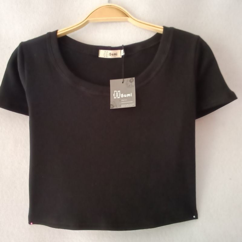 Áo Croptop cổ tròn Bigsize Hsumi