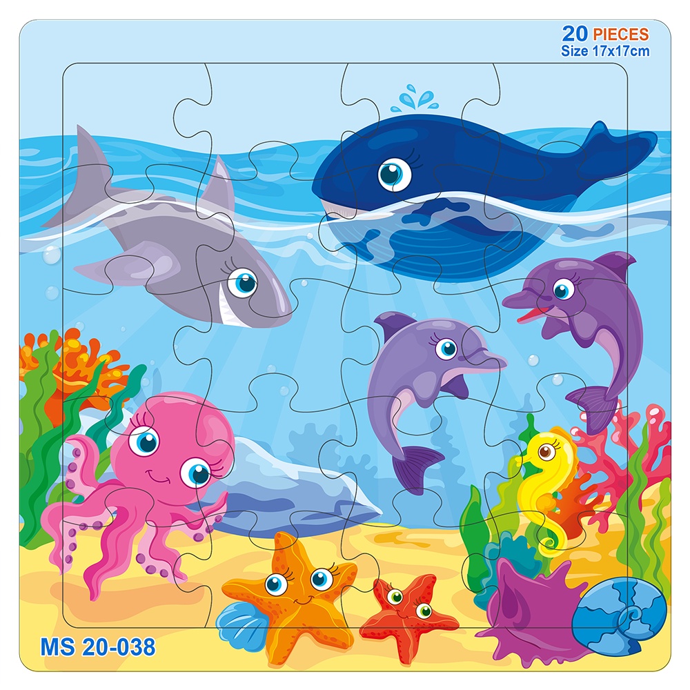 BỘ TRANH XẾP HÌNH 20 MẢNH - ĐẠI DƯƠNG XANH