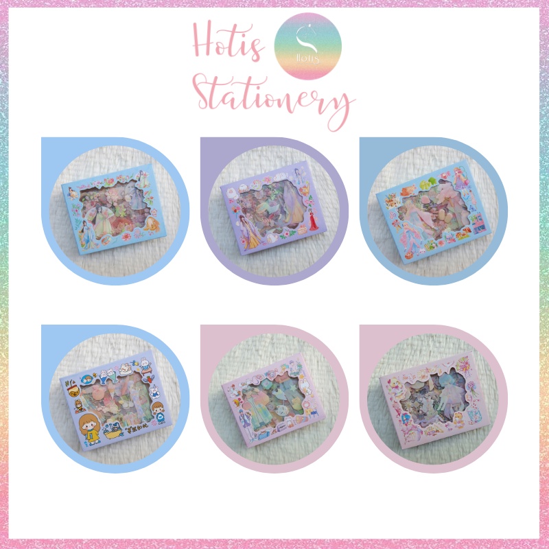 [HOTIS] Hộp 10 tờ Sticker Anime Nhật Hàn Trung trang trí sổ