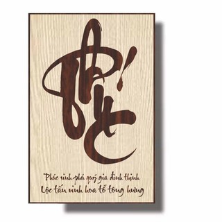 [Siêu Hót ] Tranh Chữ Thư Pháp - Chữ Phúc Quà Tặng Cha Mẹ, Gia Đình Người Thân Trang Trí Nhà Cửa.