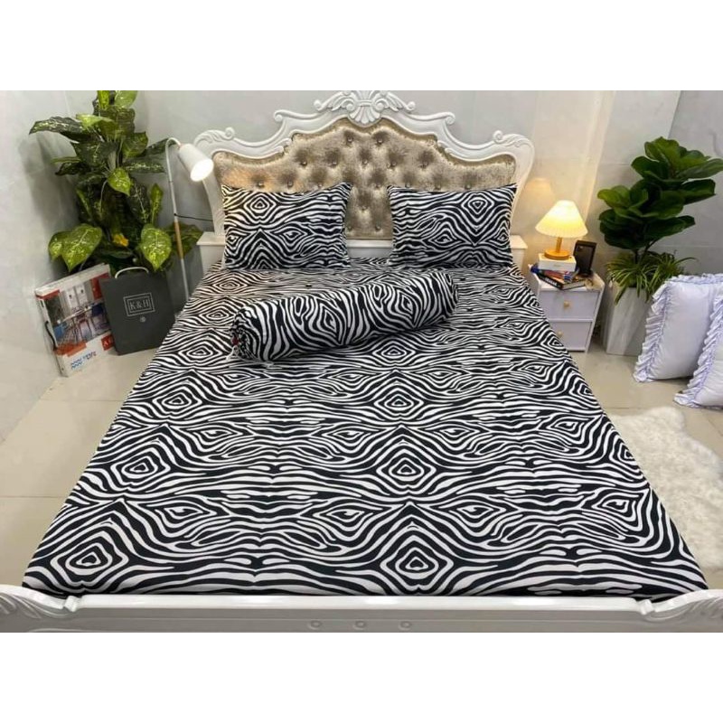 drap bộ thun Hàn Quốc siêu sang,SIZE 1M8 nệm dưới 11cm