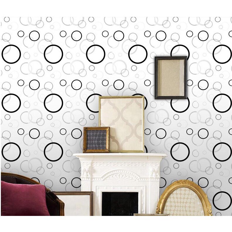 [Mã LIFEHLDEC giảm 10% đơn 99k] DECAL 1m Giấy dán tường khổ rộng 45cm ( có sẵn keo ) - BONG BÓNG NỀN TRẮNG ELL130