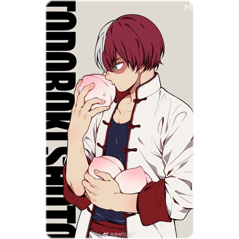 Ảnh card bo góc in hình BOKU NO HERO ACADEMIA ver ĐÀO PEACH - Học Viện Anh Hùng thẻ bo viền 5*8cm