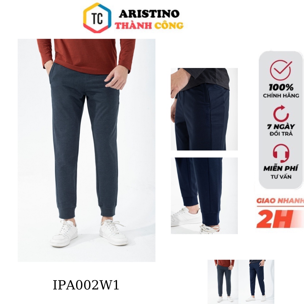 Quần dài thu đông Insidemen dệt kim  bo gấu  IPA002W1