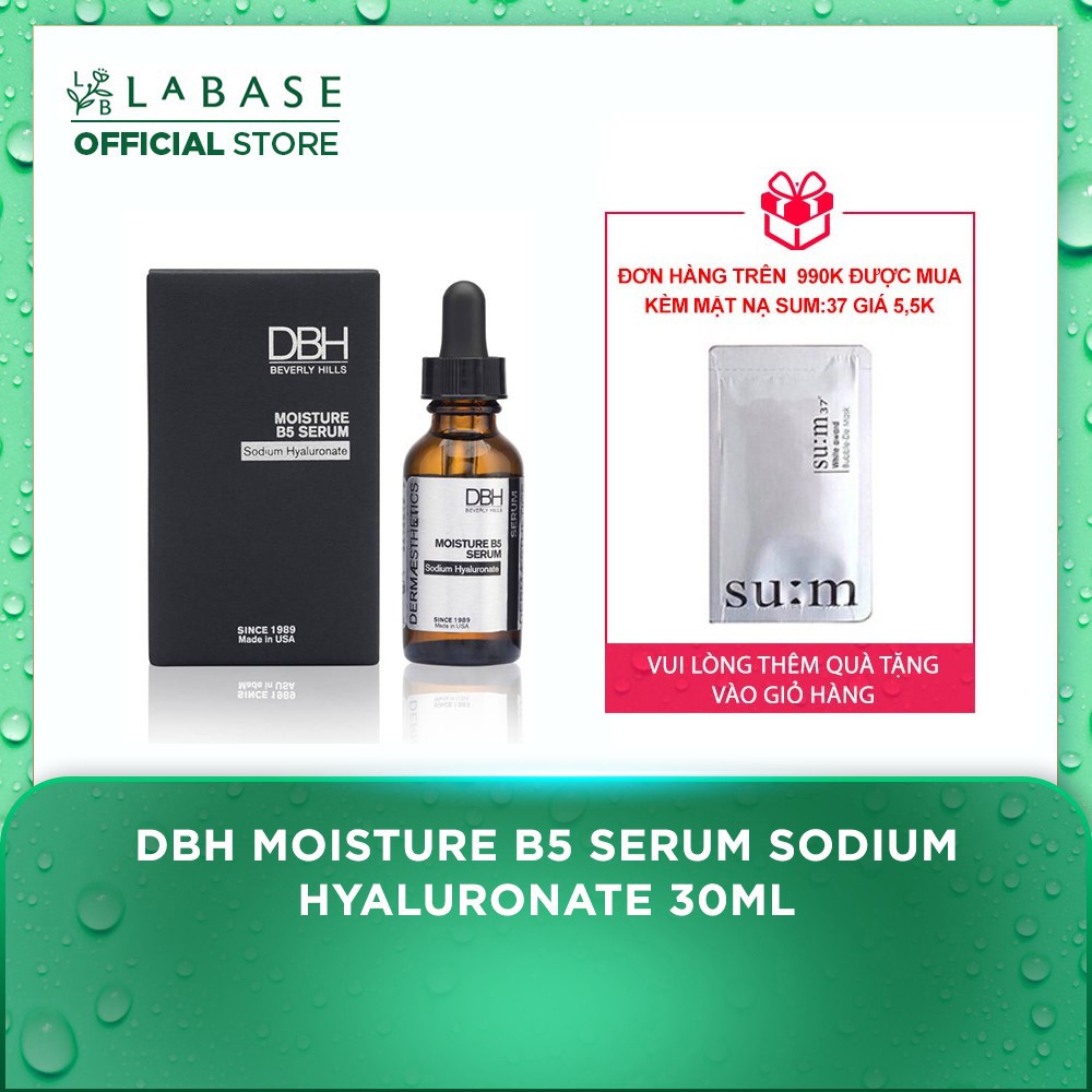 DBH Moisture B5 Serum Sodium Hyaluronate Tinh chất hỗ trợ phục hồi tái tạo da 29.57ml