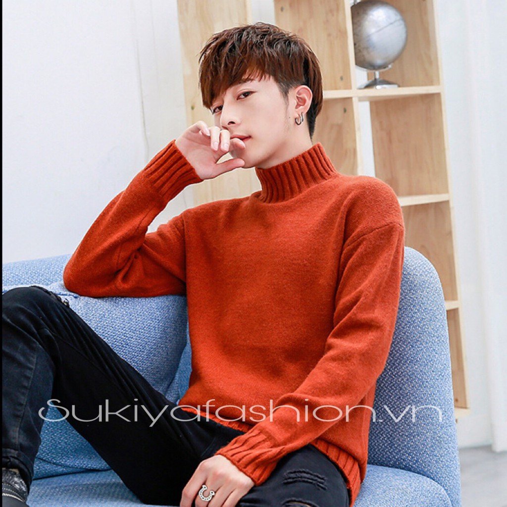 Áo Len nam cao cổ SUKIYA chất dày dặn phong cách Hàn quốc mới nhất 2024 AL11 | BigBuy360 - bigbuy360.vn