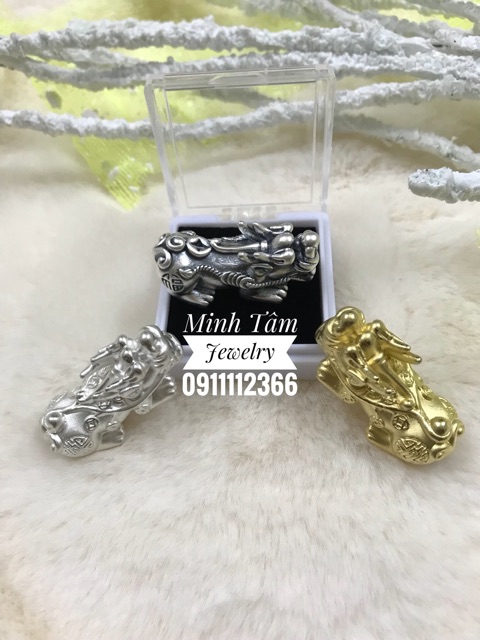 Tỳ hưu bạc size lớn 3.6cm [BẠC THẬT]