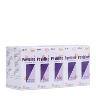 1 lốc gồm 10 chai povidine 10% 20ml-pharmedic