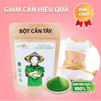 Giảm cân Detox cơ thể từ Bột cần tây nguyên chất 50gr Dalahouse