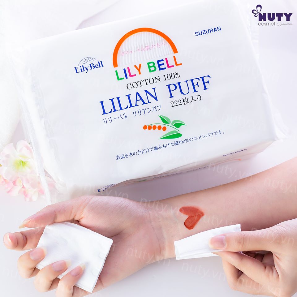 Bông Tẩy Trang Lily Bell Lilian Puff Cotton (222 miếng) | BigBuy360 - bigbuy360.vn