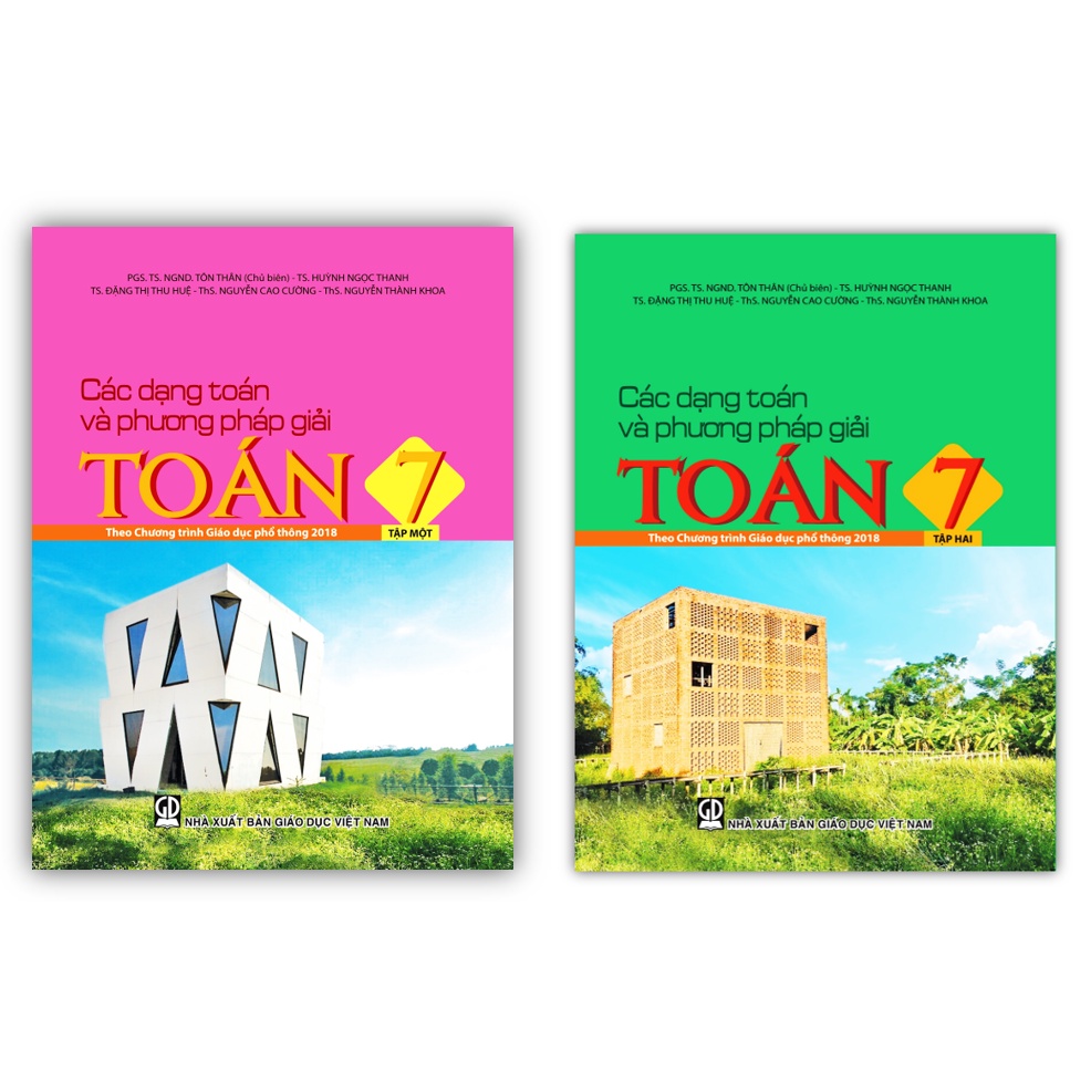 Sách - Combo  Các dạng toán và phương pháp giải toán 7 - Tập 1 + Tập 2  (Theo Chương trình Giáo dục phổ thông 2018)