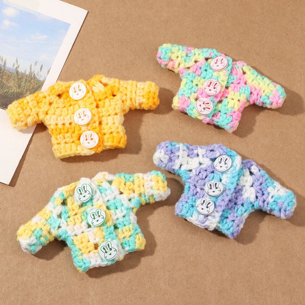 RAINBOW Kids Casual Doll Clothes Handmade Doll Hats Mini Knitted Sweater 1/61/8 BJD Dolls Doll Tops DIY Gift Toys Multicolored Doll Socks Accessories