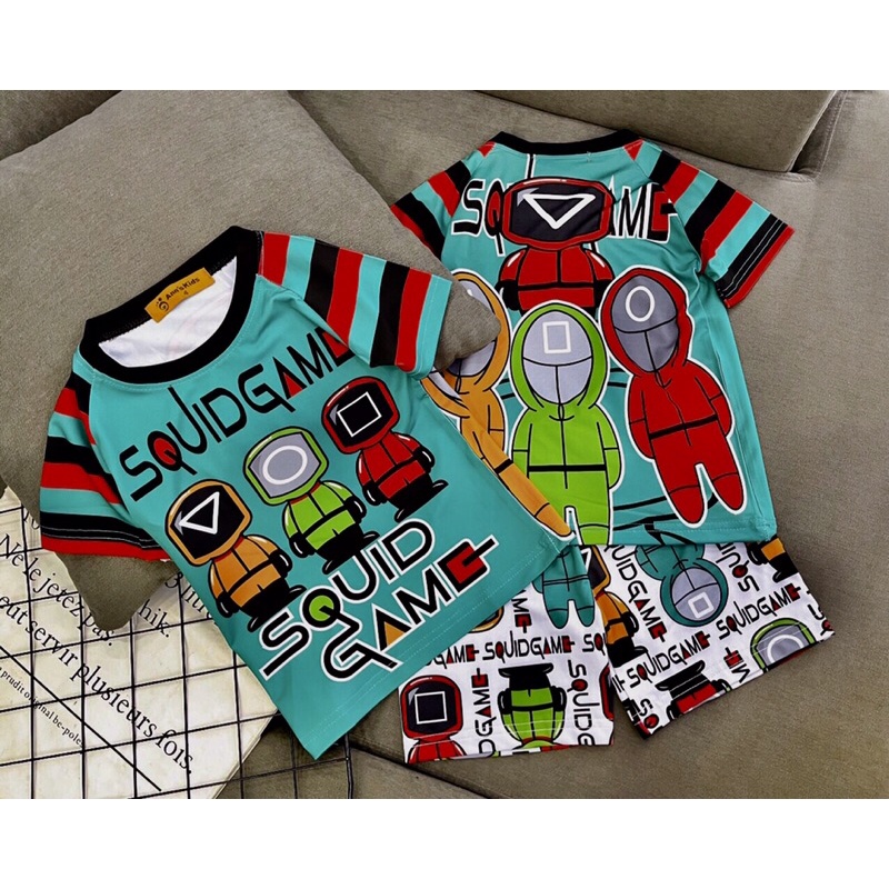 Bộ 3D thun lạnh bé trai