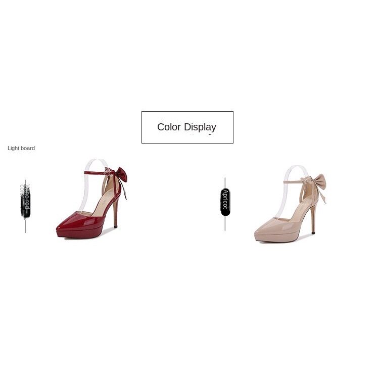 Giày Cao Gót Mũi Nhọn Cài Khóa Thắt Nơ Phong Cách Mới Thời Trang Xuân Hè 2022