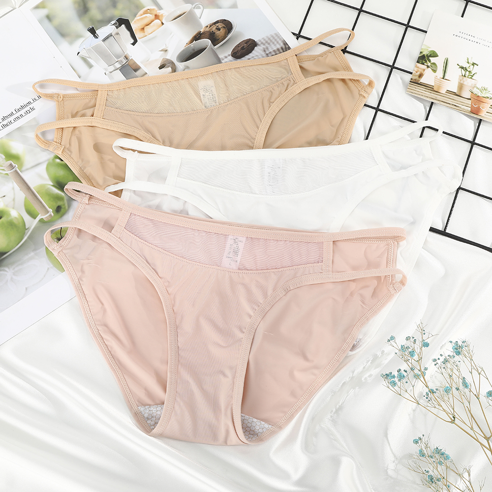 Quần lót Levao kiểu lưng thấp chất liệu lụa gợi cảm cho nữ