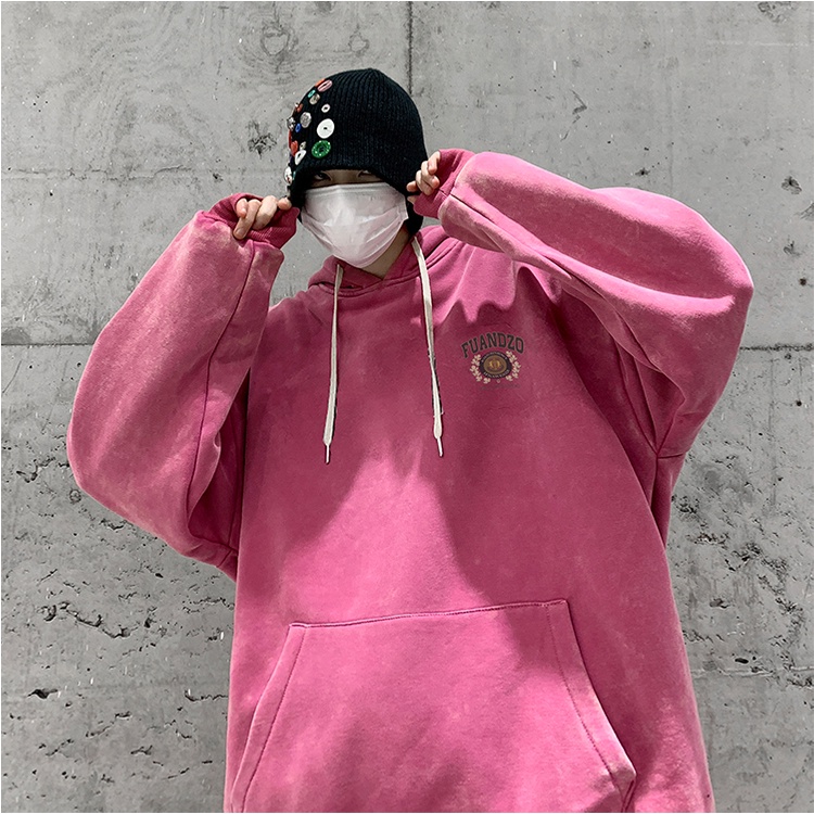 Áo hoodie IFNICEFUTURE tay dài dáng rộng phong cách retro thời trang thường ngày cho nam