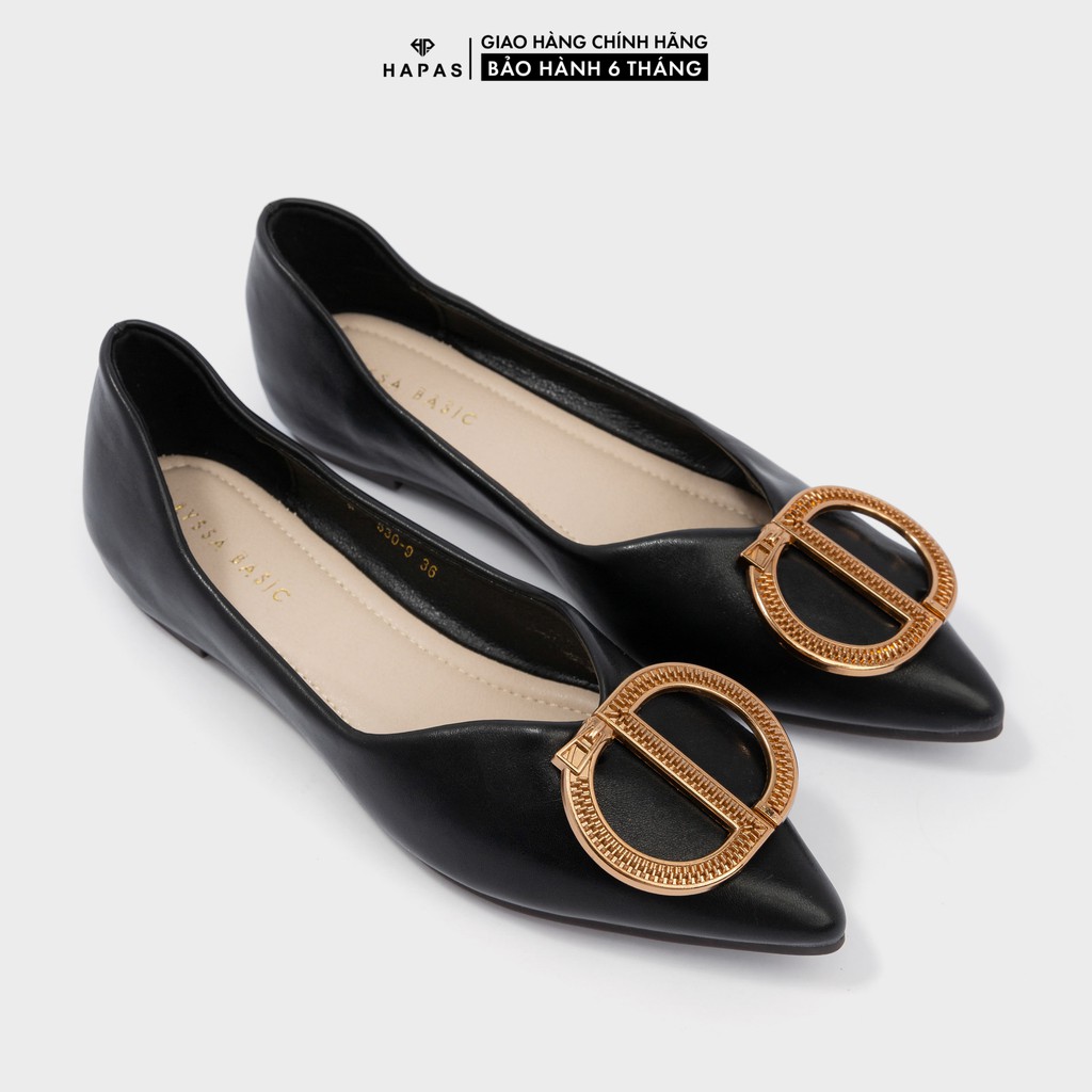 [Mã WABRHP306 giảm 15% đơn 299k] Giày Bệt Nữ Khoá 3D Mũi Nhọn HAPAS - GBB139 | BigBuy360 - bigbuy360.vn