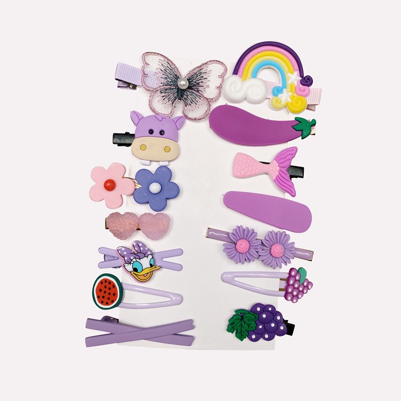 Kẹp Tóc Hình Trái Cây Nhiều Màu Sắc Dễ Thương Cho Bé Gái