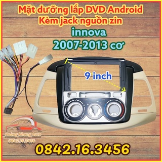 Mặt dưỡng innova 2007 - 2013, 9 icnh điều hòa cơ kèm jack nguồn zin