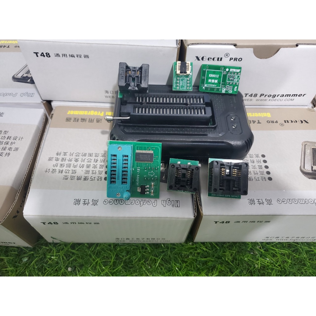 Máy nạp rom XGecu T48, siêu phẩm tốc độ  và số lượng IC hỗ trợ Gói 6 đế đắt tiền, tối ưu cho thợ
