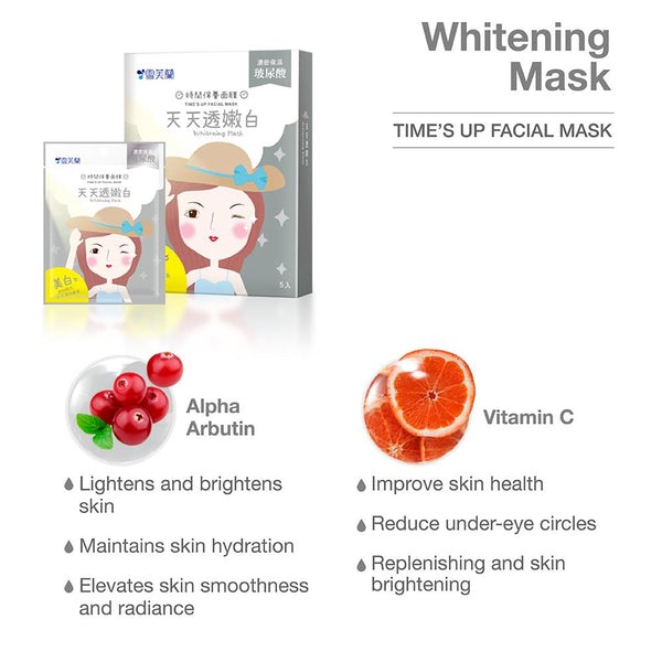 Mặt nạ dưỡng trắng da Cellina Time’s Up Whitening Mask - Mãi Luôn Trẻ Đẹp &amp; Rạng Rỡ! 5 pics