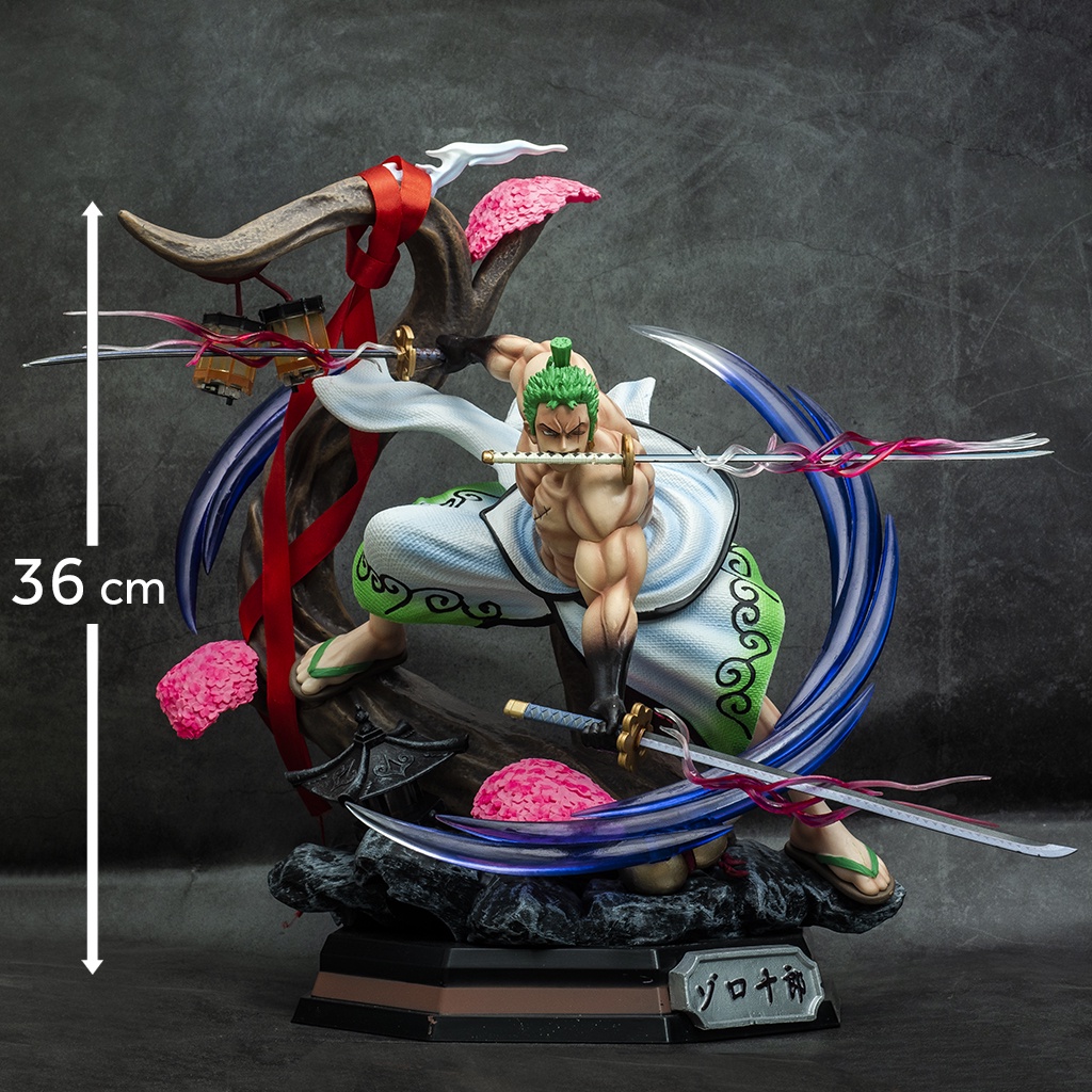 Mô hình One Piece Zoro Wano cao 36cm nặng 3,6kg mô hình One Piece Figure Zoro băng Mũ Rơm