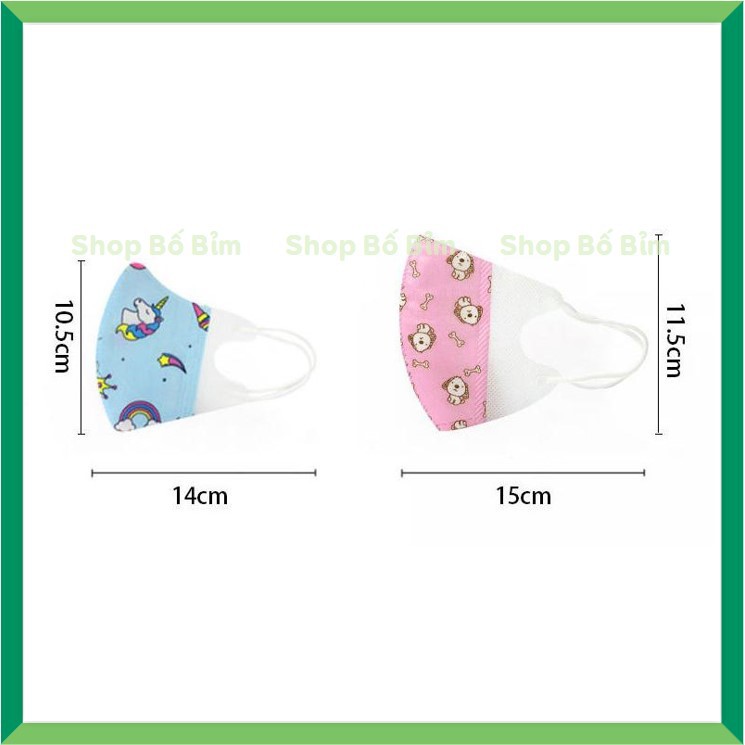 ⚡Nhiều Mẫu⚡Khẩu Trang Giấy 3D Nhiều Họa Tiết Đáng Yêu Cho Bé 3 Lớp Kháng Khuẩn, Kháng Bụi, Bảo Vệ Bé
