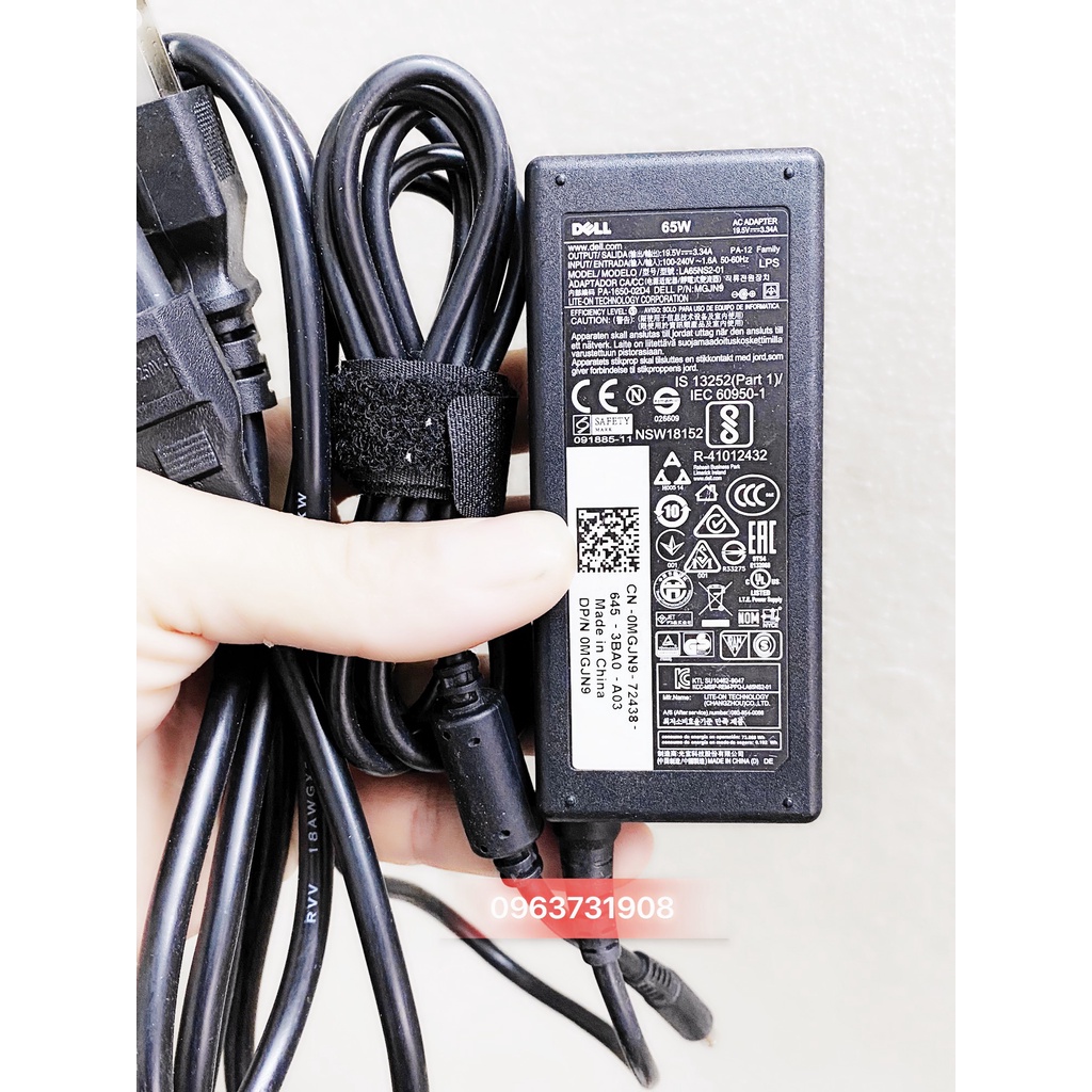 Adapter nguồn PC Dell OPtiPlex 3040 19.5V-3.34A chính hãng DELL