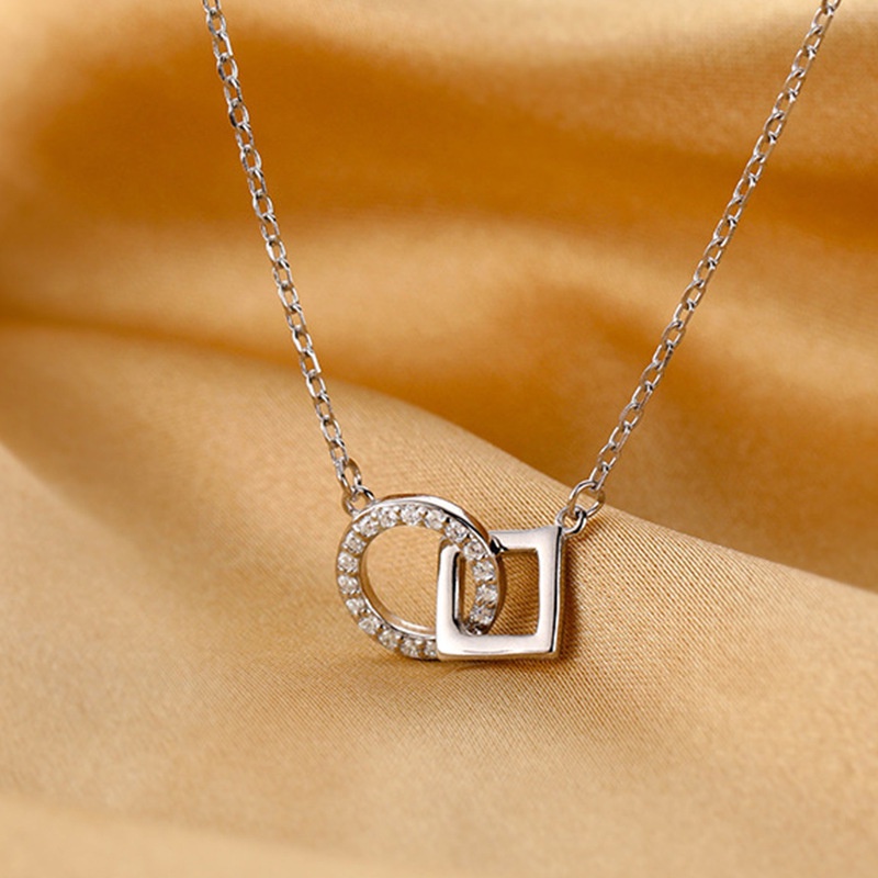 Vòng Đeo Tay Khóa Tròn Đính Kim Cương Đơn Giản Thời Trang Phong Cách Hàn Quốc