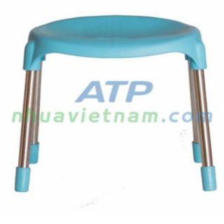 HOT GHẾ NHỰA CHÂN INOX cao 33cm