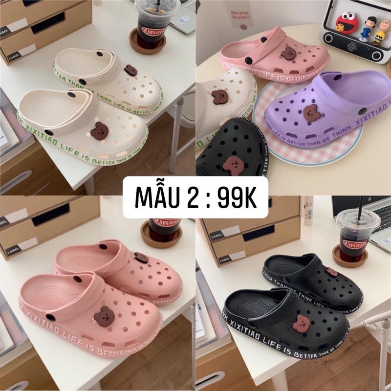 <ORDER> Dép sục 4 màu xixitiao