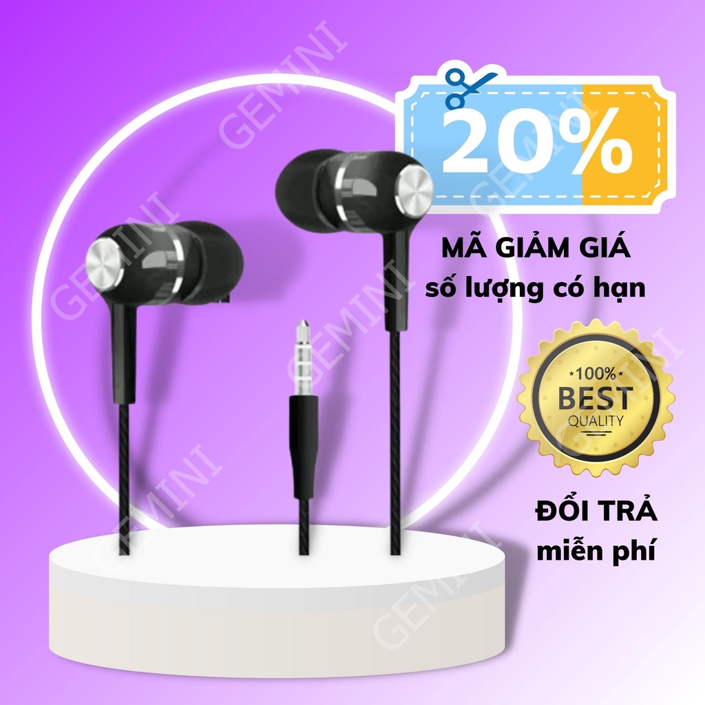 Tai nghe nhét tai In Ear jack cắm 3.5mm giá rẻ X1006