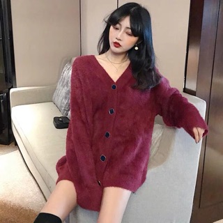 🖤 Cardigan lông thỏ 🖤 ( +2% phí shopee thu )