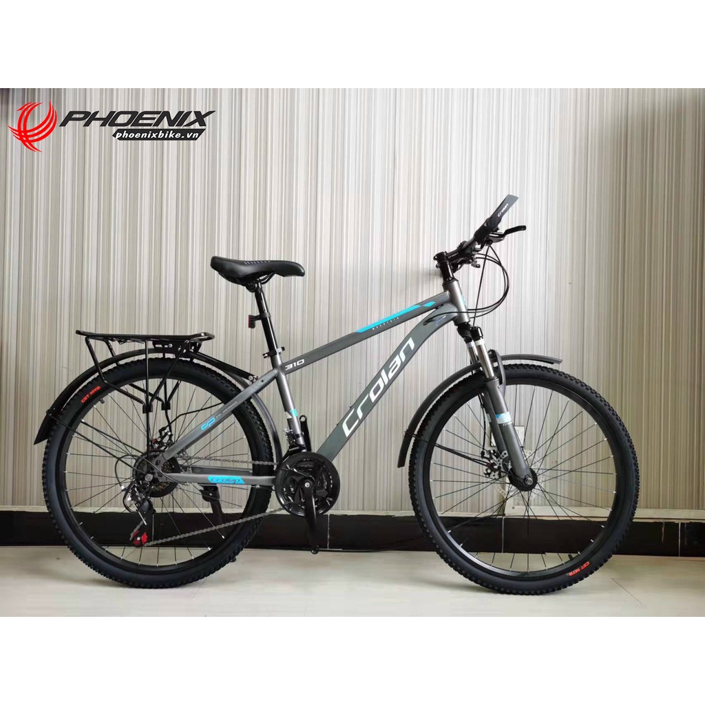 Xe đạp địa hình 24/26 inch Crolan có baga giá rẻ 2022