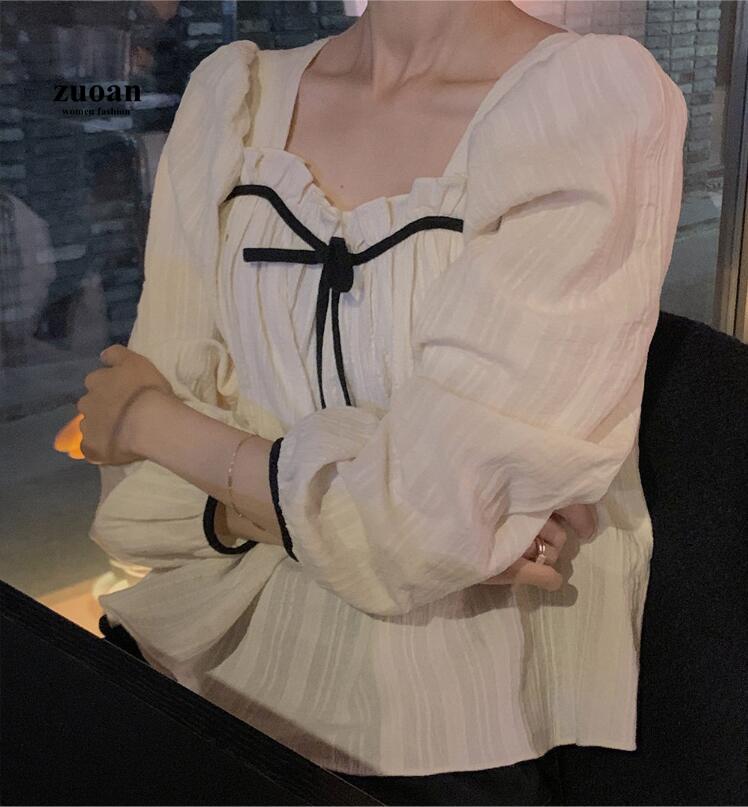 SUXI Áo Sơ Mi Dài Tay Dáng Rộng Xinh Xắn Theo Phong Cách Hàn Quốc Dành Cho Nữ